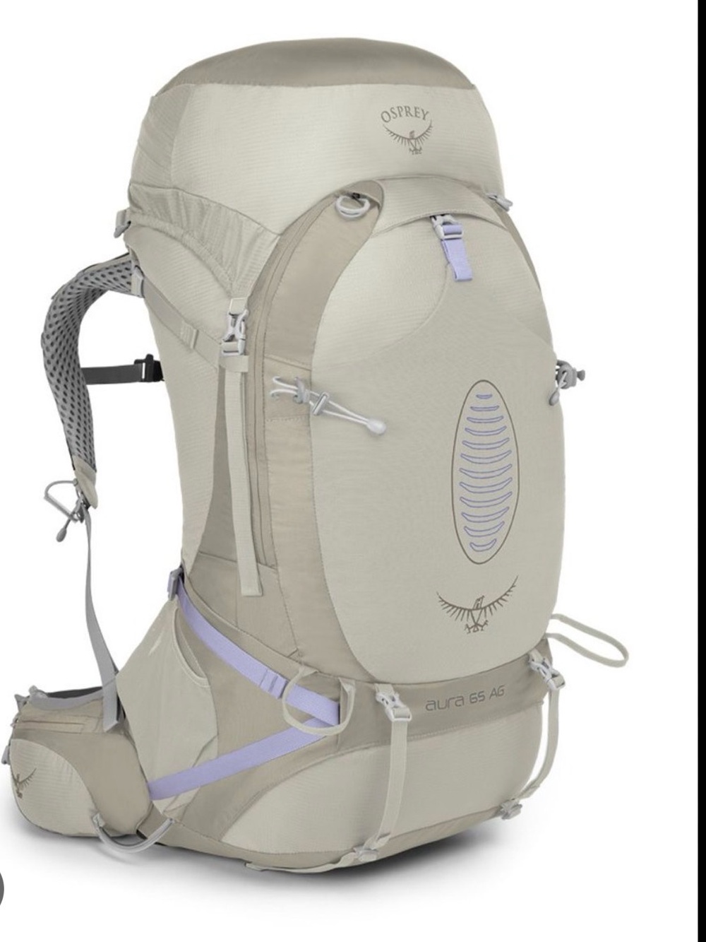 OSPREY Aura AG Women's M Pack in Gray/Silver with Lavender Accents